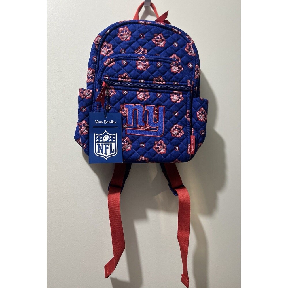NWT Vera Bradley NFL New York Giants Small Backpack Ltd Ed 12”x9” Retail $105